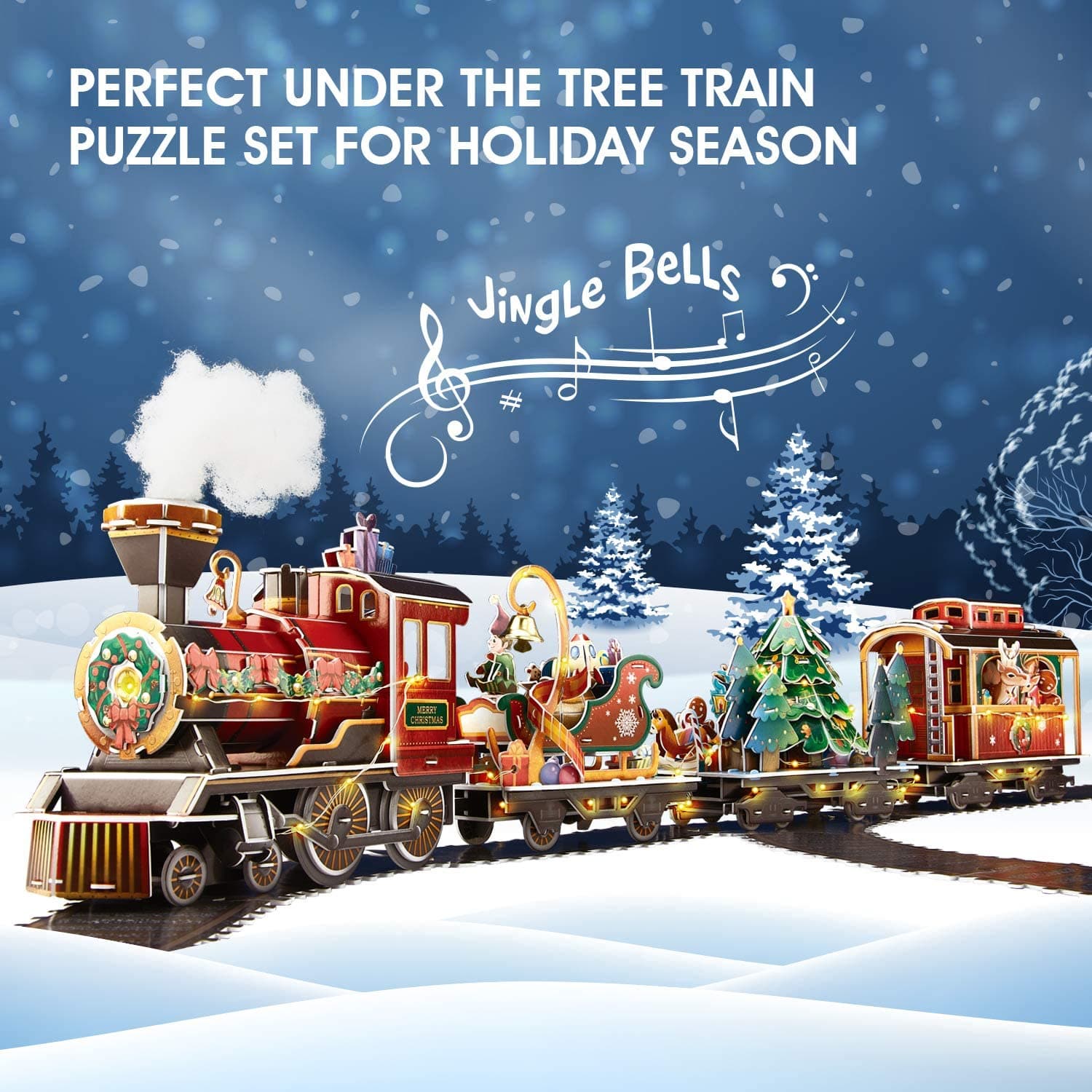 قطار 3 بعدی CubicFun مدل Christmas