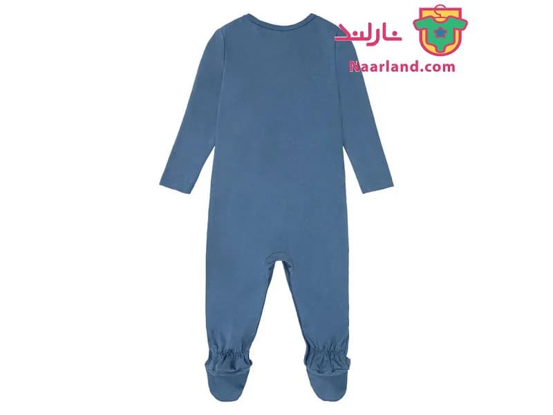 سرهم نوزادی جوراب دار لوپیلو آلمان آبی تیره ساده — تصویر ۲