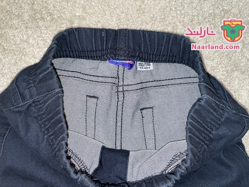 شلوار جین کاغذی کشی لوپیلو سرمه ای تیره — تصویر ۵