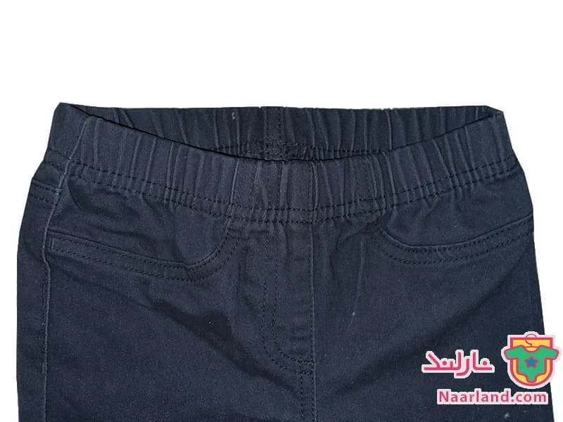 شلوار جین کاغذی کشی لوپیلو سرمه ای تیره — تصویر ۳
