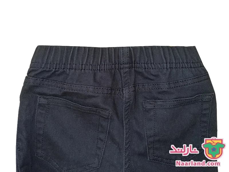 شلوار جین کاغذی کشی لوپیلو سرمه ای تیره — تصویر ۴
