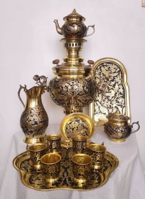 سرویس سماور دکوری 8تیکه