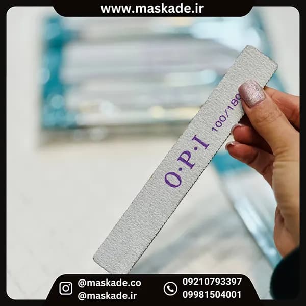 سوهان ناخن دوطرفه opi اورجینال مدل 100/180 — تصویر ۳