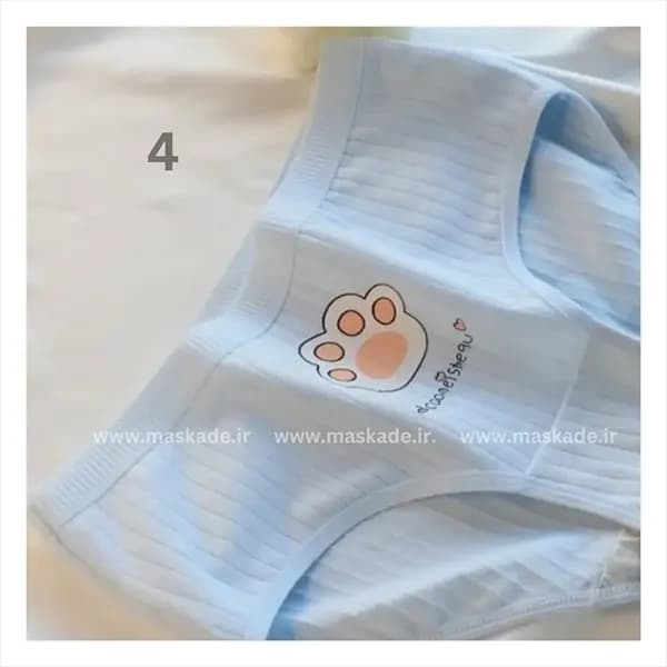 شورت فانتزی وارداتی طرح گربه ای پک دو عددی — تصویر ۶