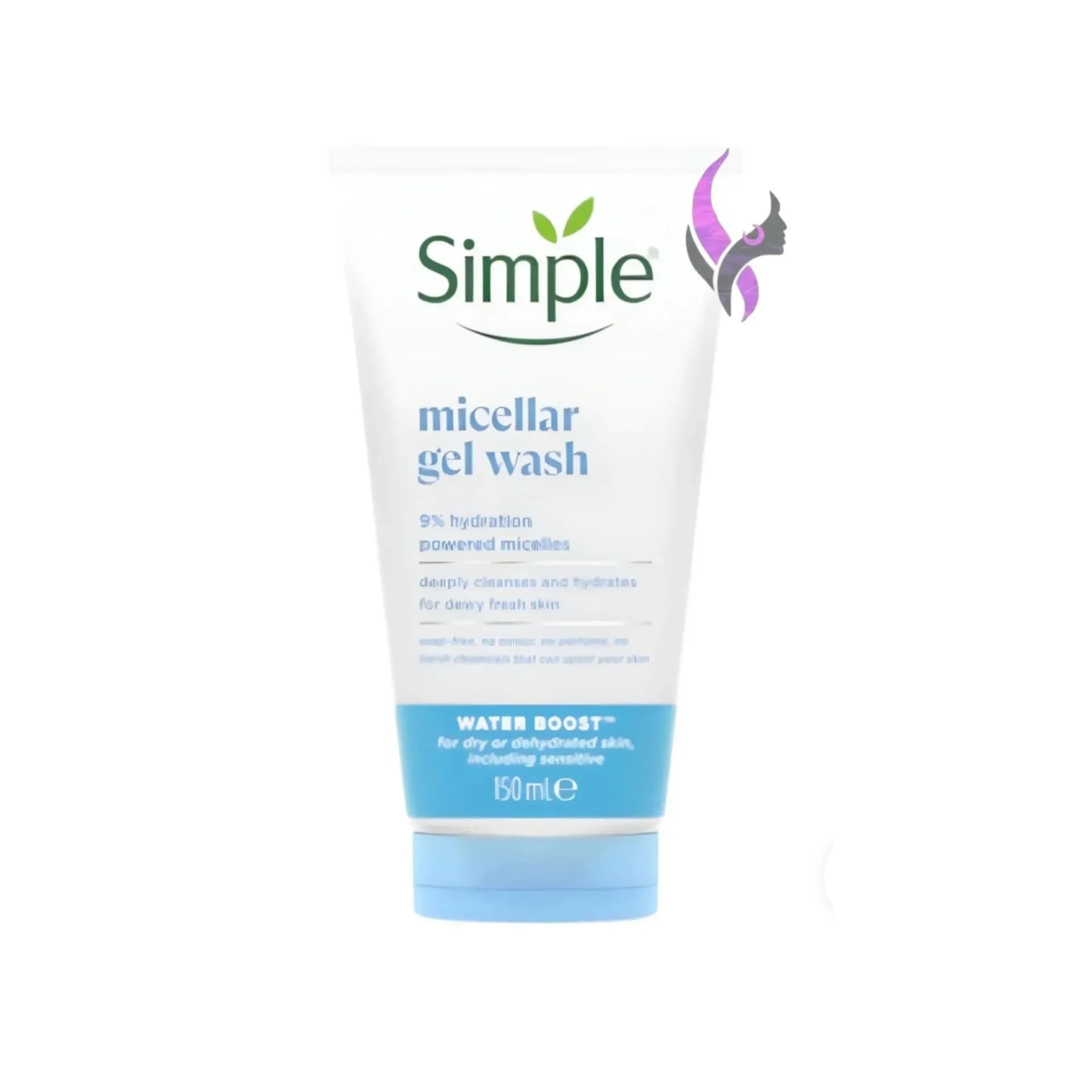 ژل میسلار آبرسان پوست خشک و حساس سیمپل Simple(150میل)