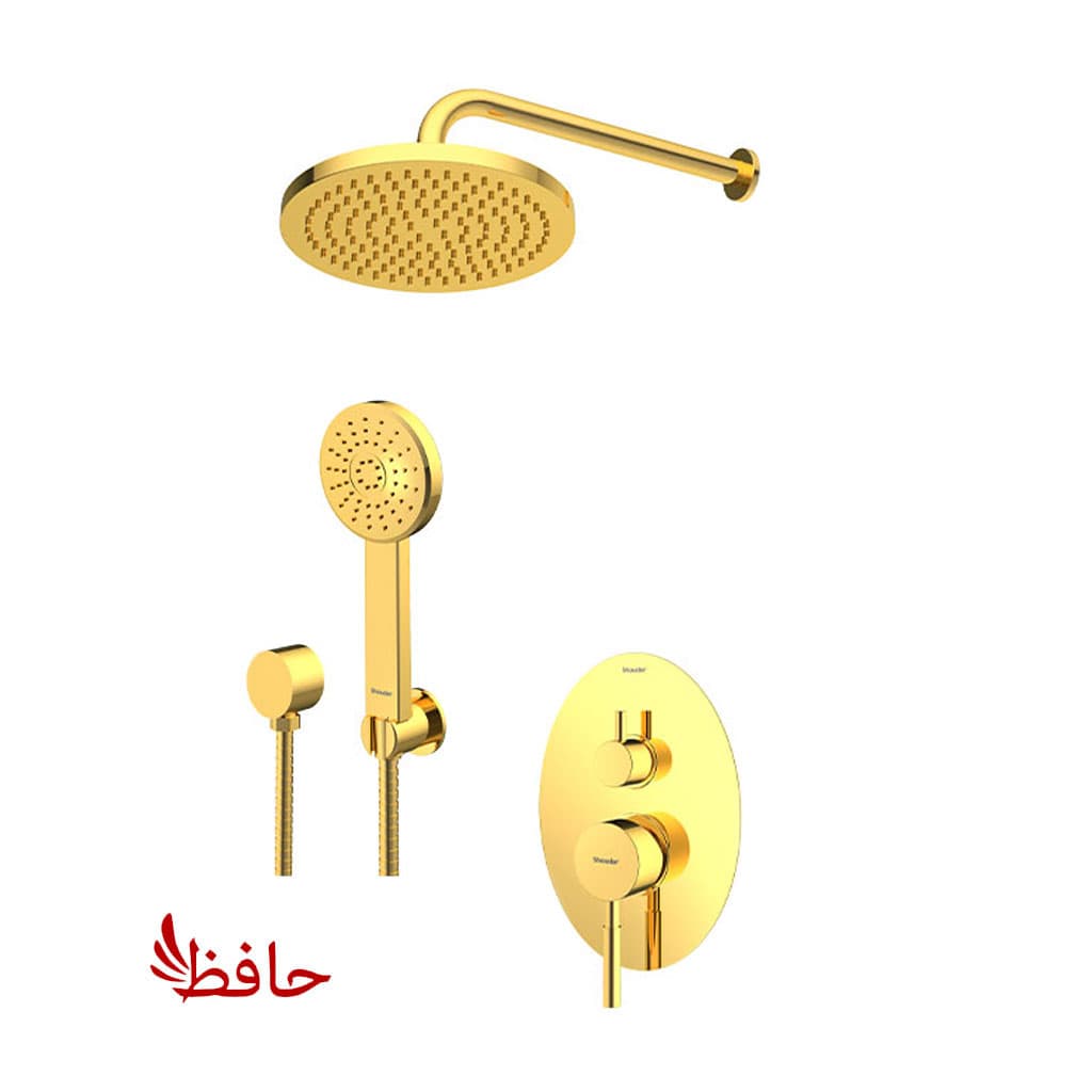 شیر حمام توکار شودر مدل روگن طلایی تیپ 3