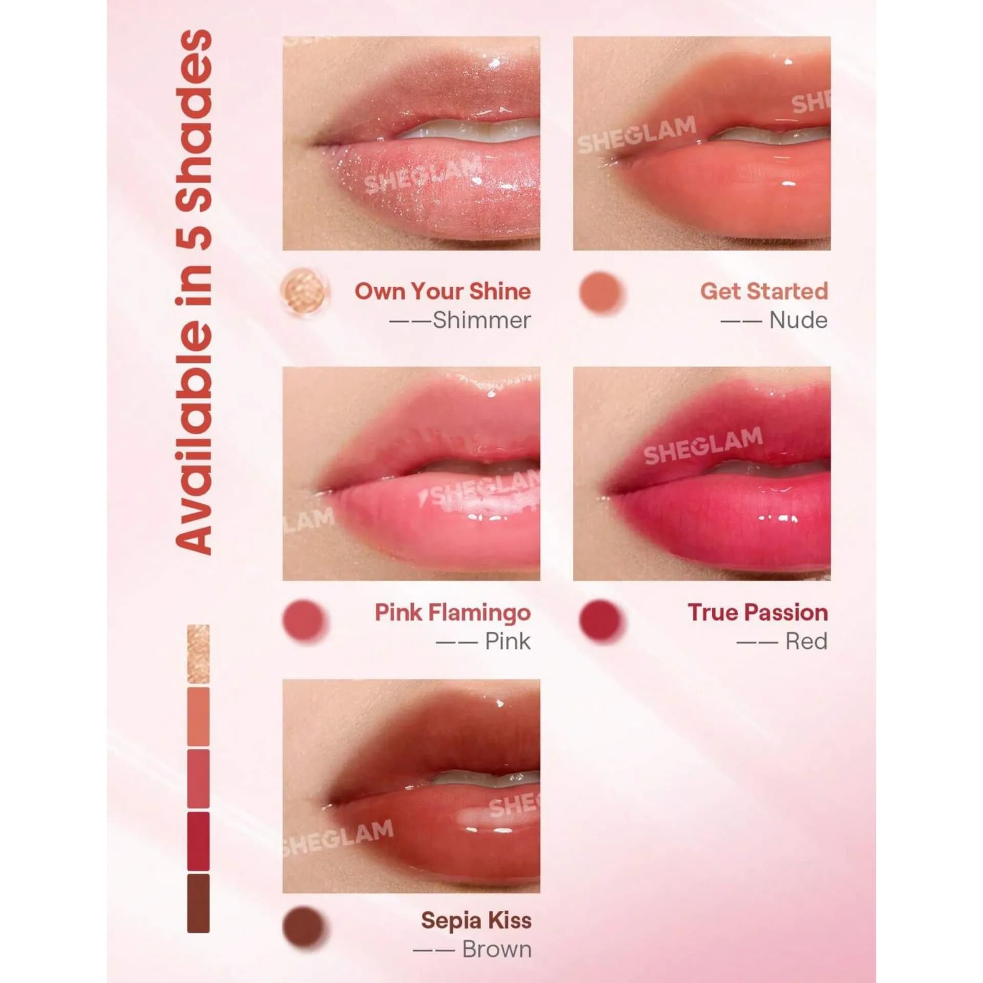 لیپ گلاس Booster Shine Plumping شیگلم SHEGLAM — تصویر ۴