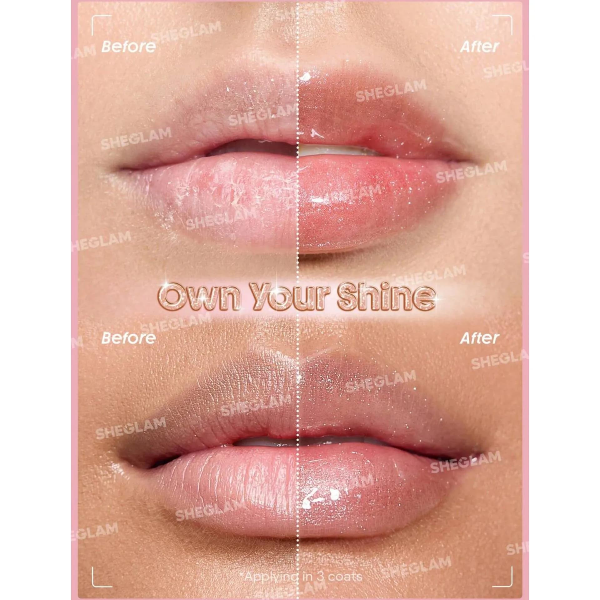 لیپ گلاس Booster Shine Plumping شیگلم SHEGLAM — تصویر ۳