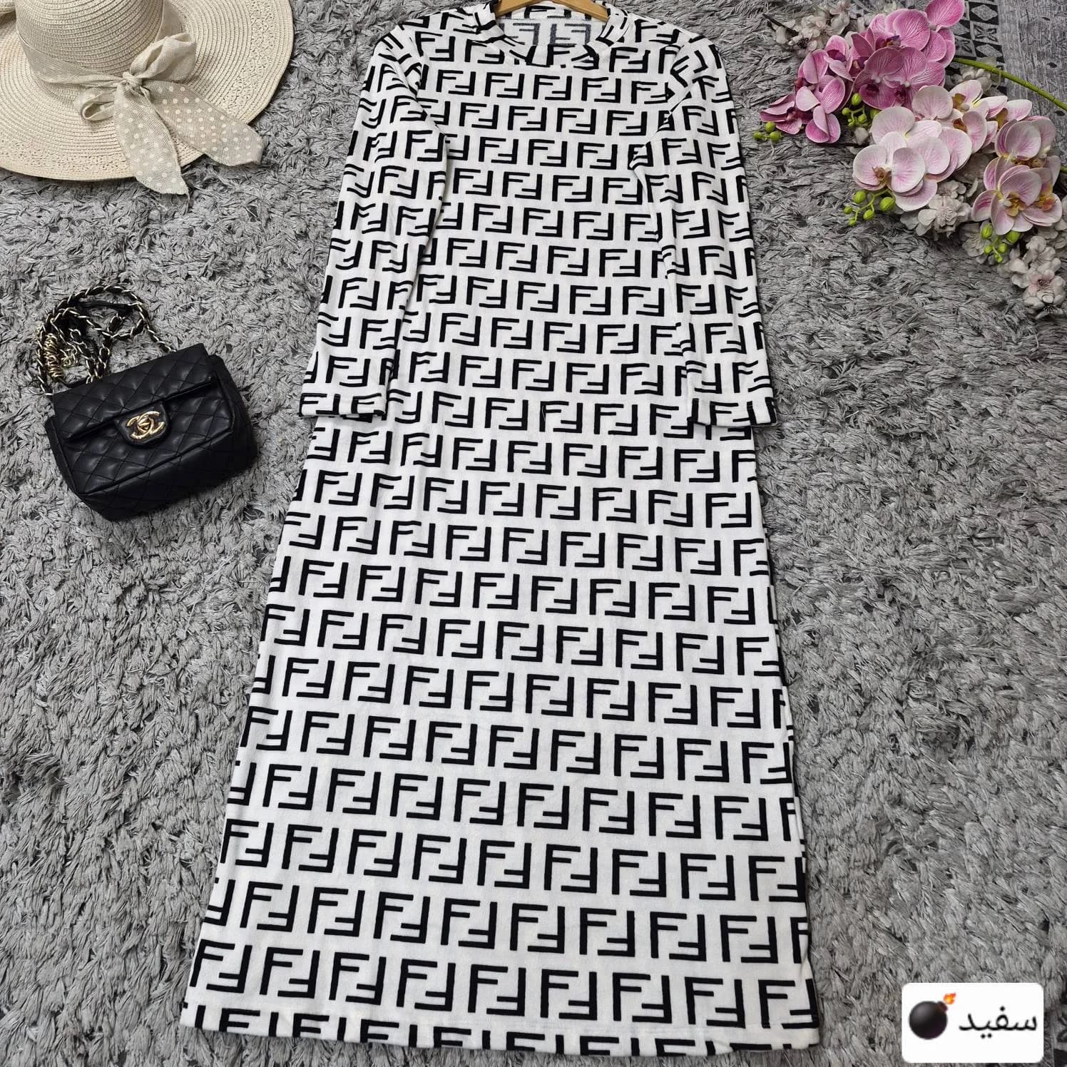 ماکسی مخمل مدل فندی — تصویر ۵