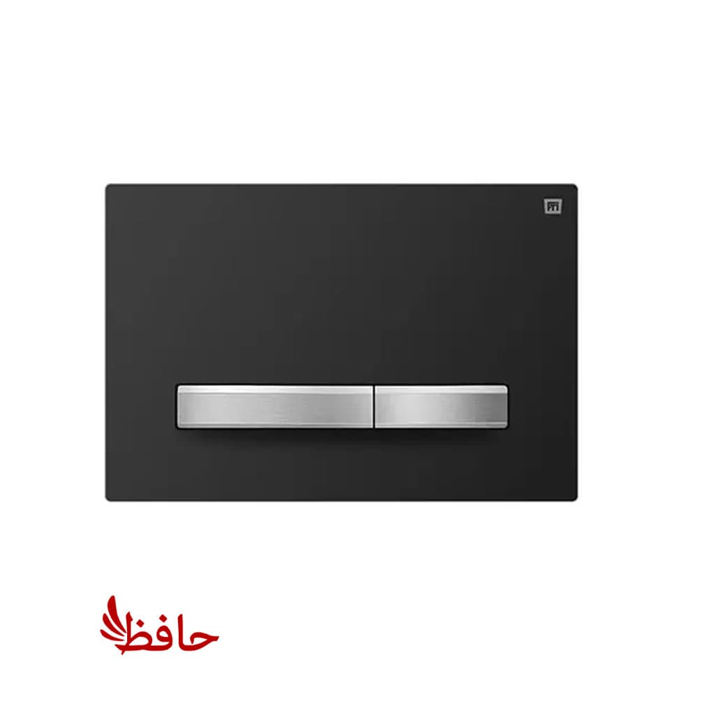 صفحه کلید فلاش تانک توکار ایران مدل پرایم مشکی کروم