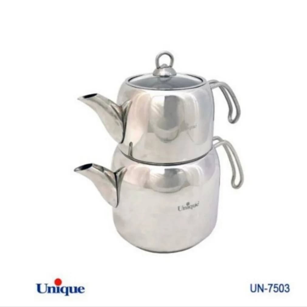 کتری و قوری استیل یونیک 2.70 لیتر ترک کد UN-7503