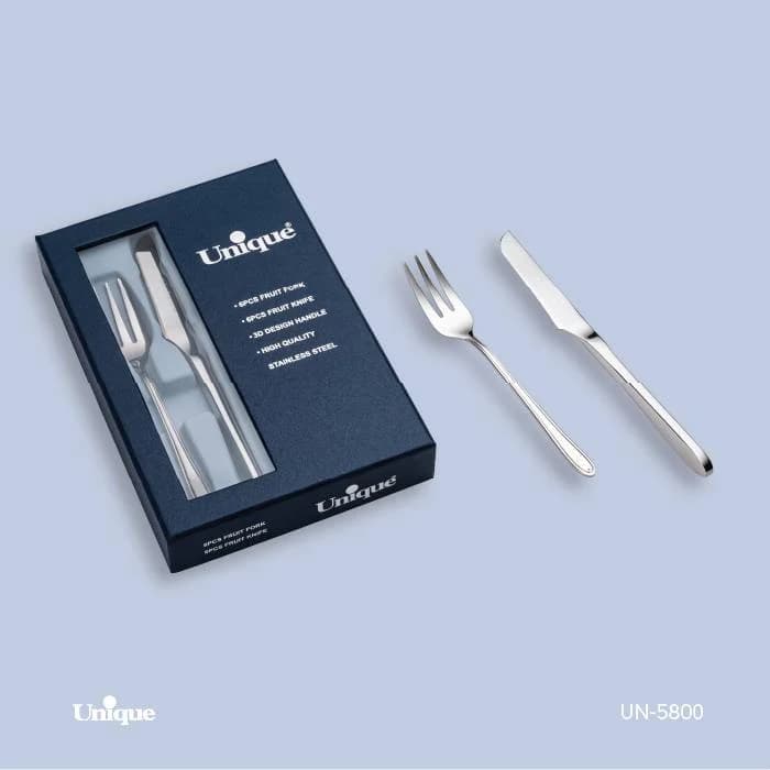 کارد و چنگال دسته استیل یونیک کد UN-5800