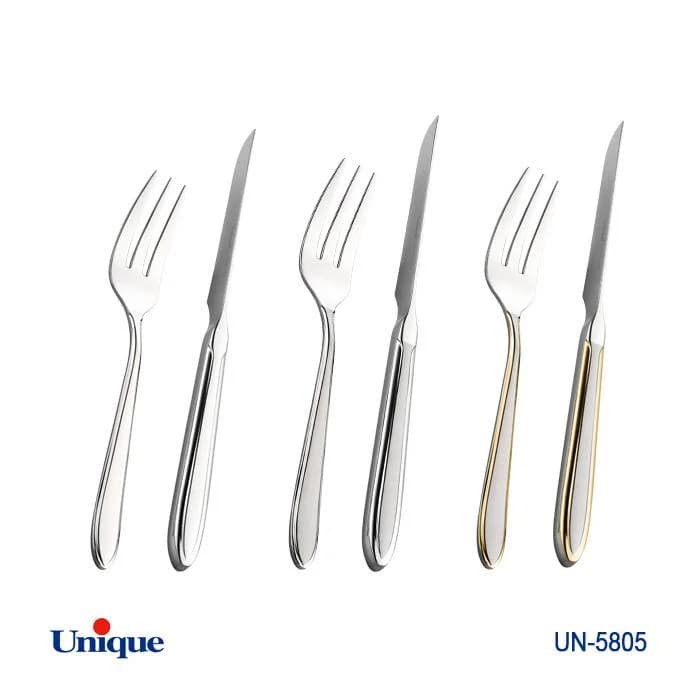 کارد و چنگال دسته استیل یونیک کد UN-5805