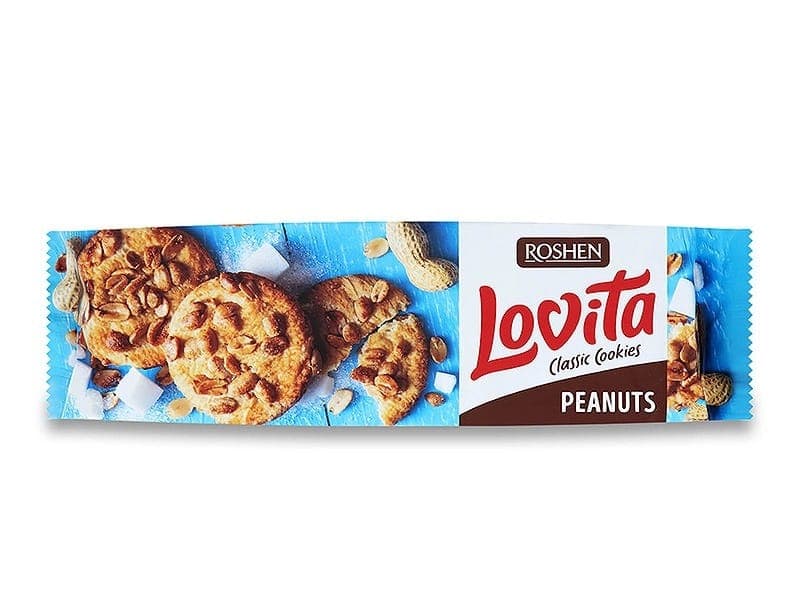 کوکی با مغز بادام زمینی لاویتا روشن 150 گرم