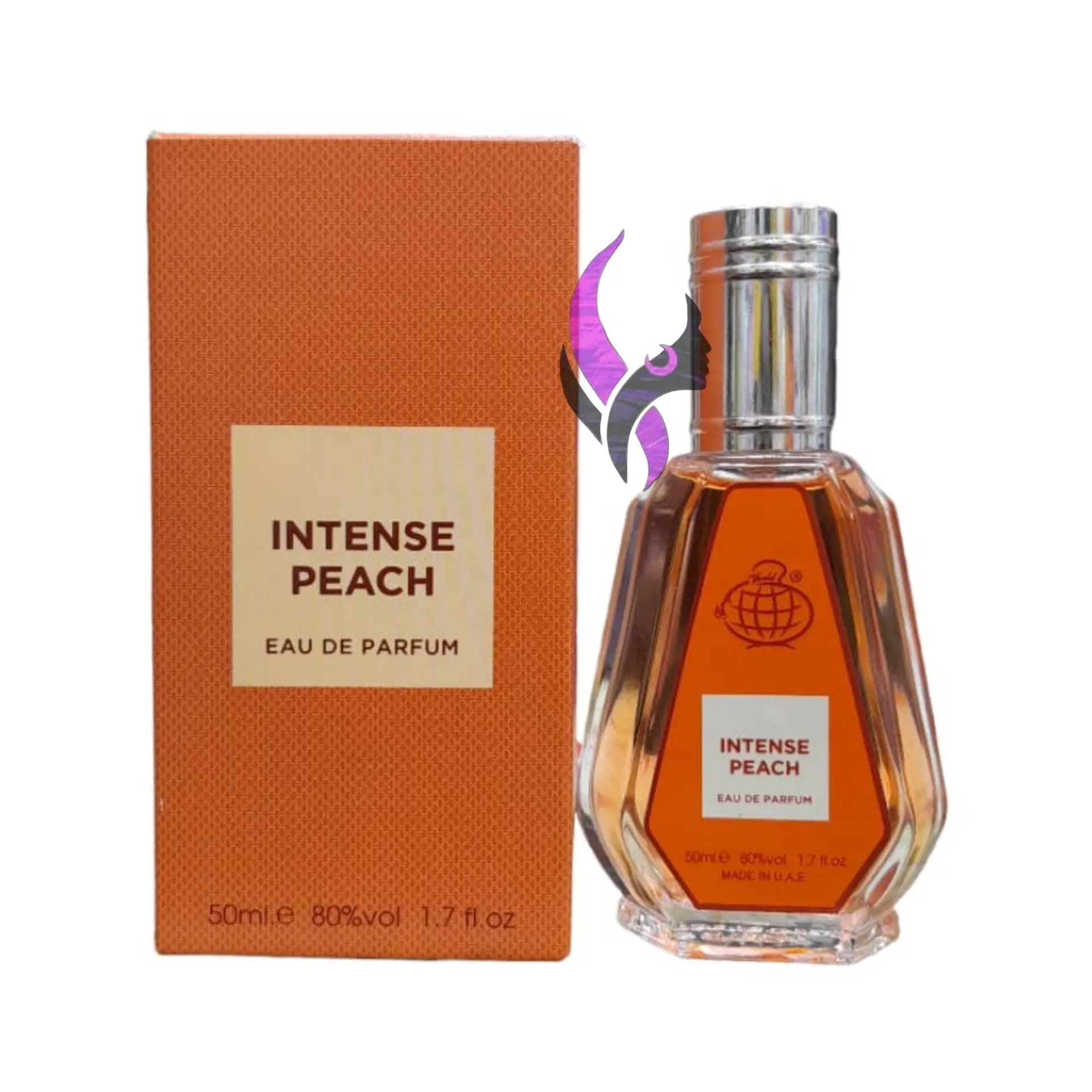 ادکلن اینتنس پیچ 50 میل فرگرانس ورد رایحه بیتر پیچ Intenes peach