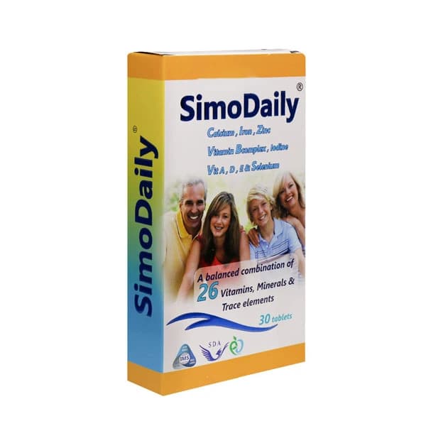 قرص مولتی ویتامین روزانه سیمودیلی سیمرغ دارو عطار 30 عدد