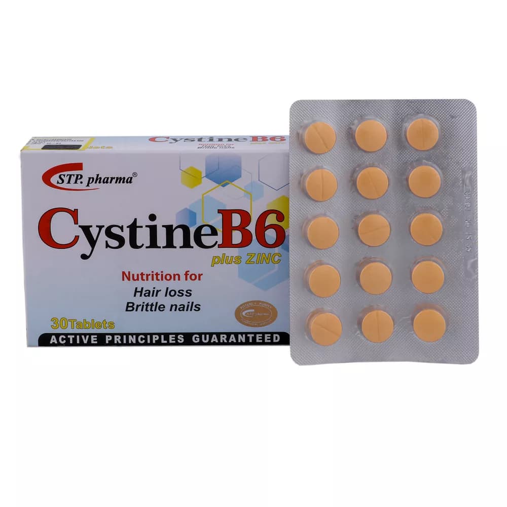 قرص سیستئین ب6 اس تی پی فارما 30 عدد — تصویر ۳