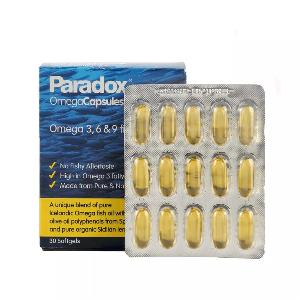 کپسول ژلاتینی امگا 3 6 9 پارادوکس 30 عدد — تصویر ۳