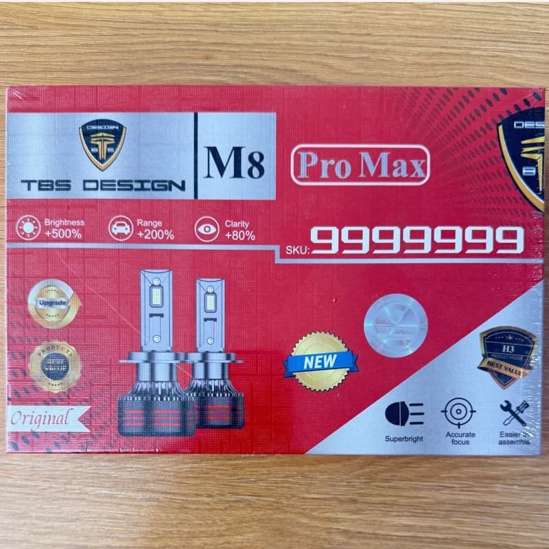 هدلایت M8ROMAX برند توبیز پایه H3 (دو عددی با گارانتی) — تصویر ۲