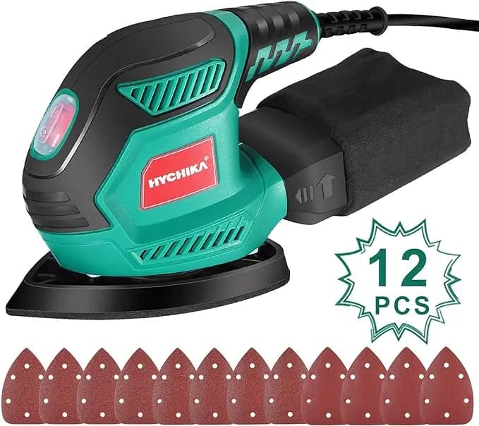 سنباده هایچیکا Haychika با 12 عدد کاغذ سنباده مدل ms200w — تصویر ۴