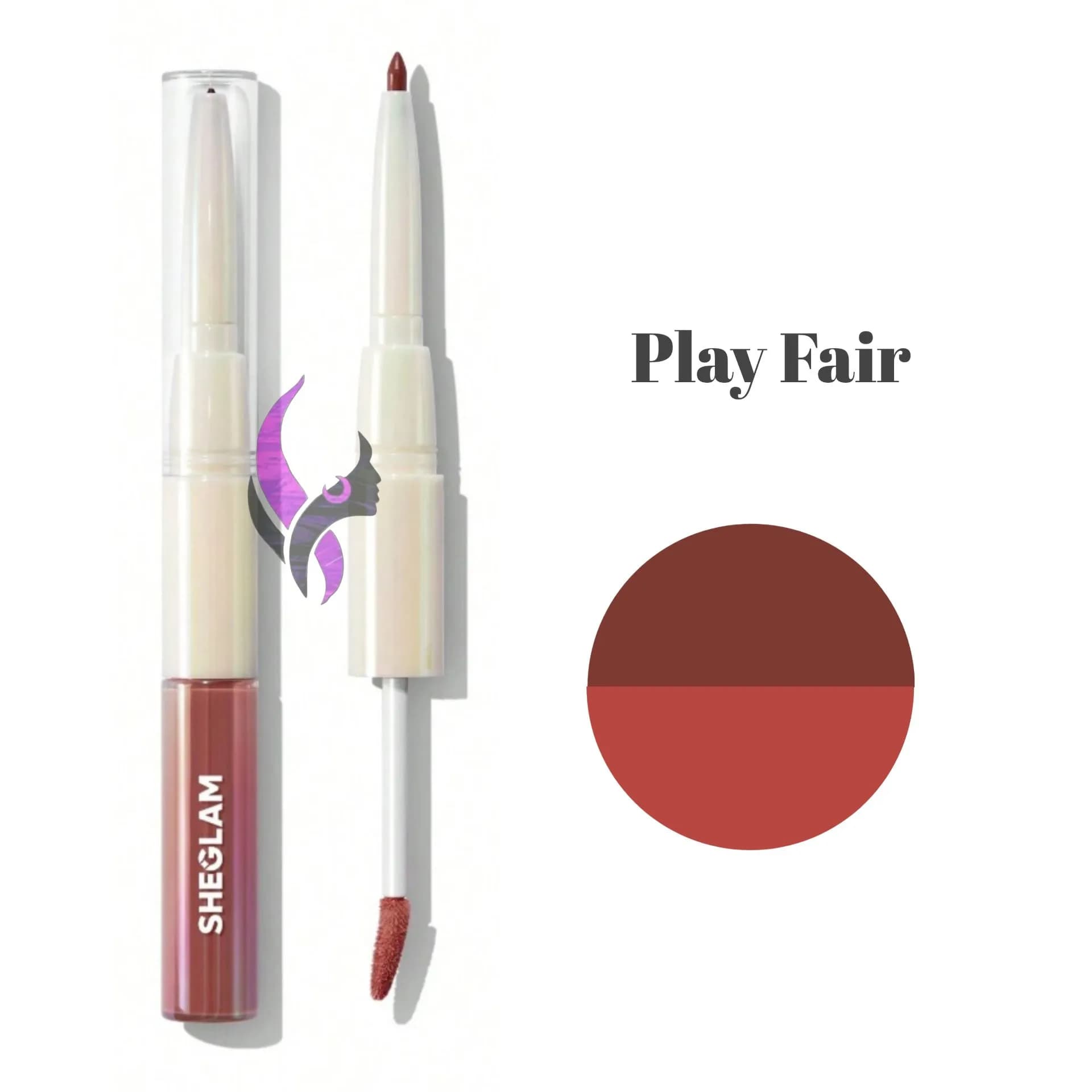 رژلب مایع دو سر با خط لب Sheglam Lip Rules Liner & Gloss Pen — تصویر ۴