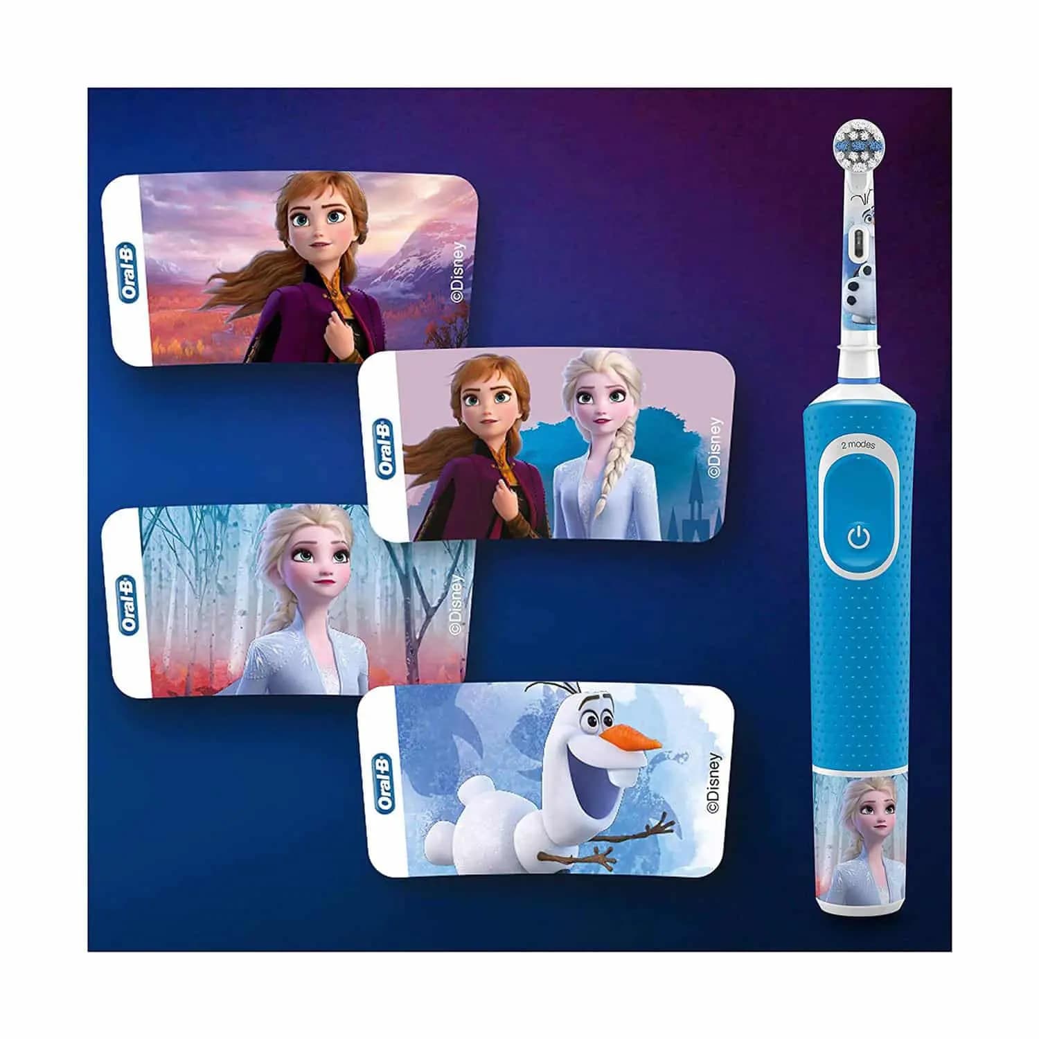 مسواک برقی کودک اورال بی مدل Frozen II — تصویر ۳