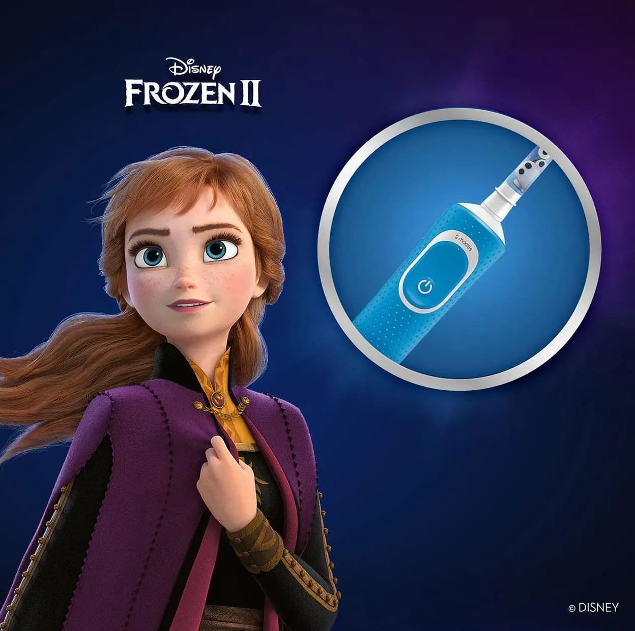 مسواک برقی کودک اورال بی مدل Frozen II — تصویر ۶
