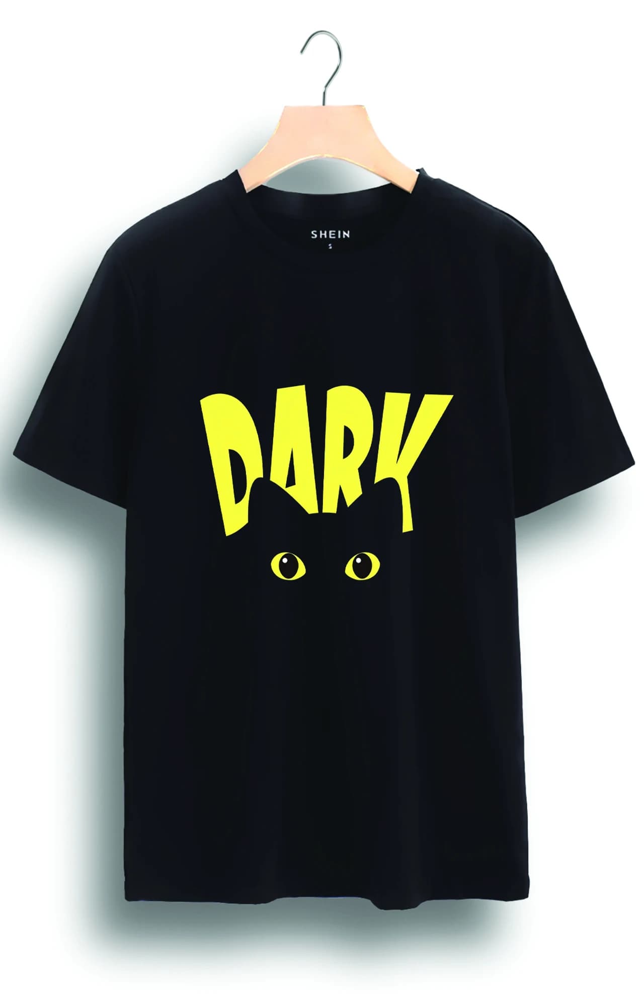تیشرت نخ طرح گربه سه بعدی dark کد 3010