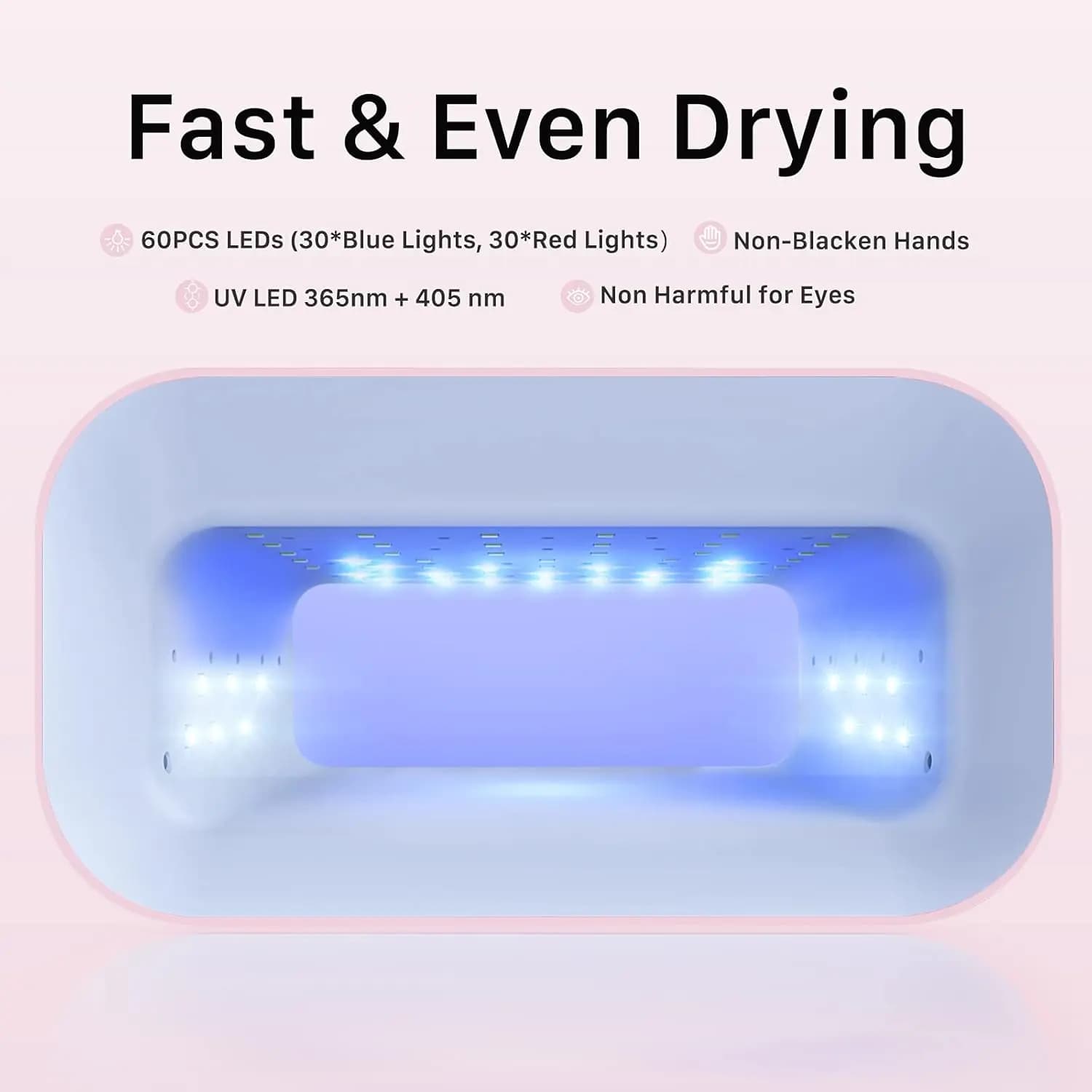 دستگاه O’vinna UV LED Nail Lamp مدل WT60، لامپ ناخن، 150وات — تصویر ۳