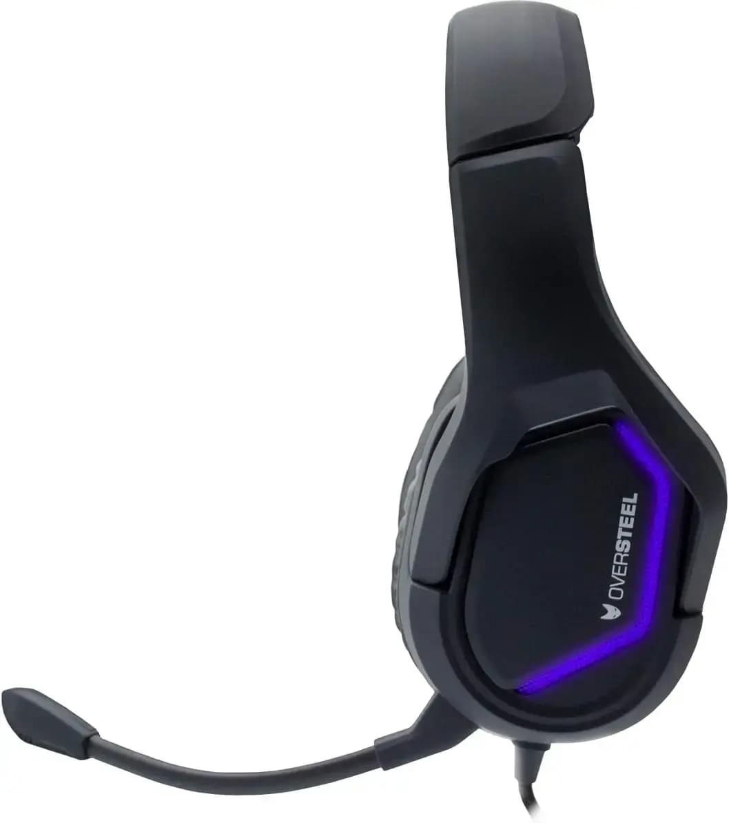 هدست (هدفون) گیمینگ زاماک Oversteel ZAMAK – RGB با میکروفون — تصویر ۲