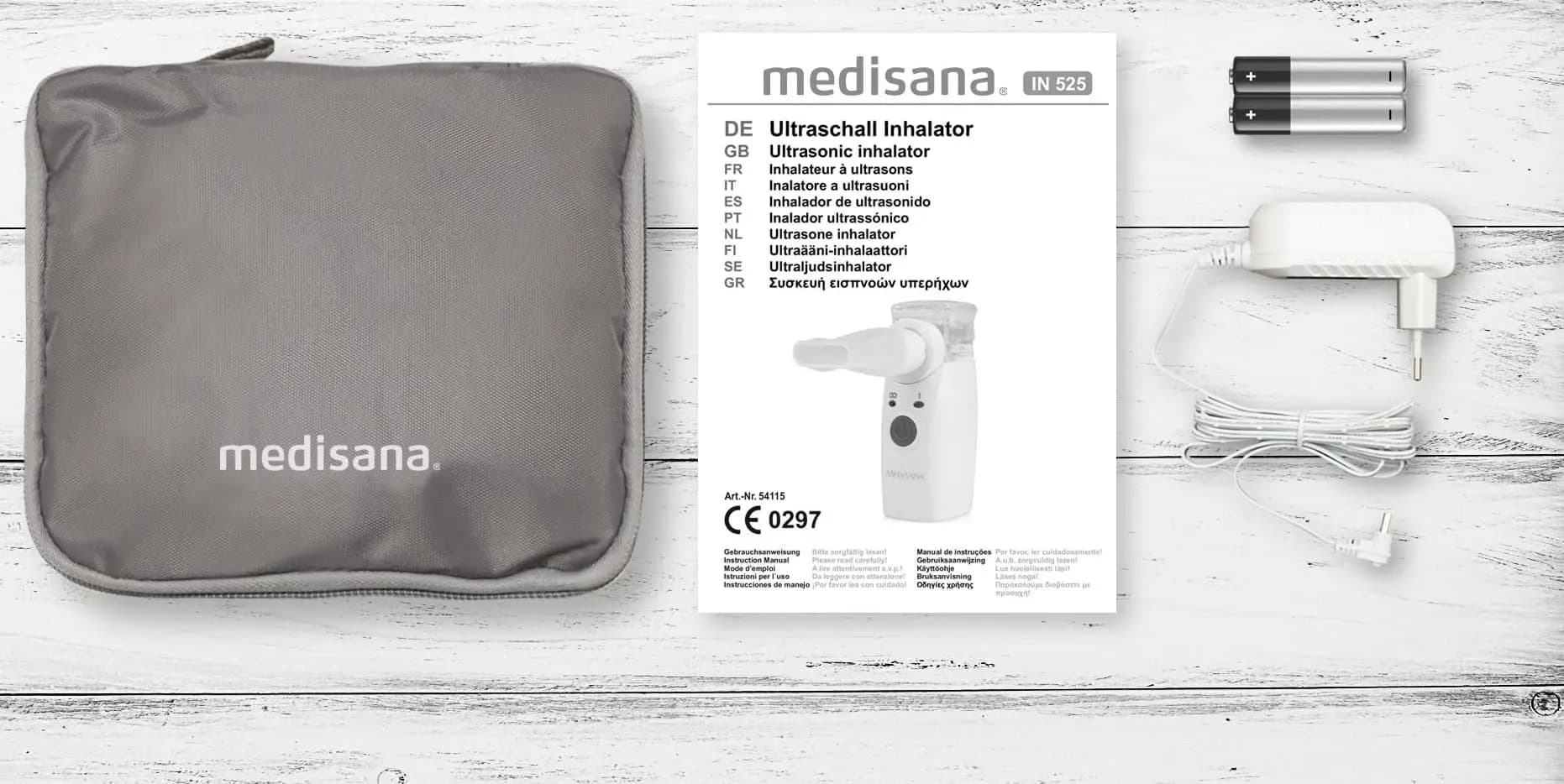 دستگاه تنفسی نبولایزر مدیسانا آلمان medisnana IN 525 Ultraschall-Inhalator — تصویر ۳