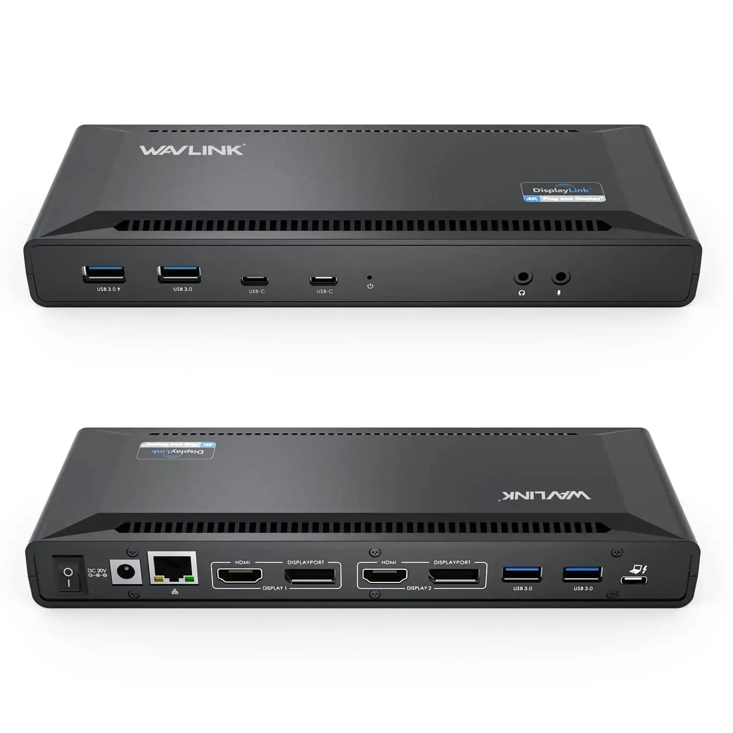 داک استیشن USB-C ویولینک Wavlink مدل WL-UG69PD2 ایستگاه اتصال 4K دوگانه WAVLINK USB C