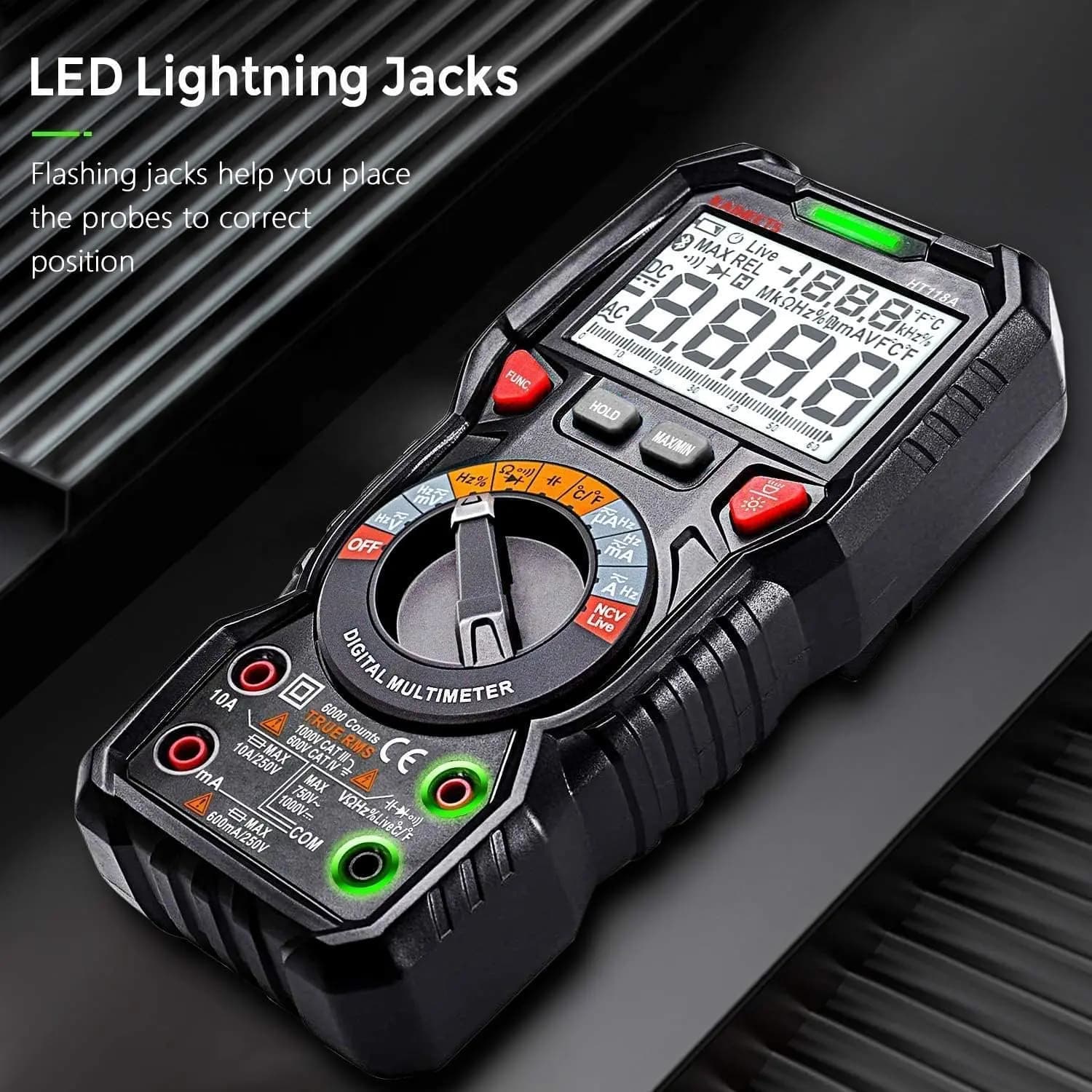 مولتی متر دیجیتالی KAIWEETS HT118A — تصویر ۲