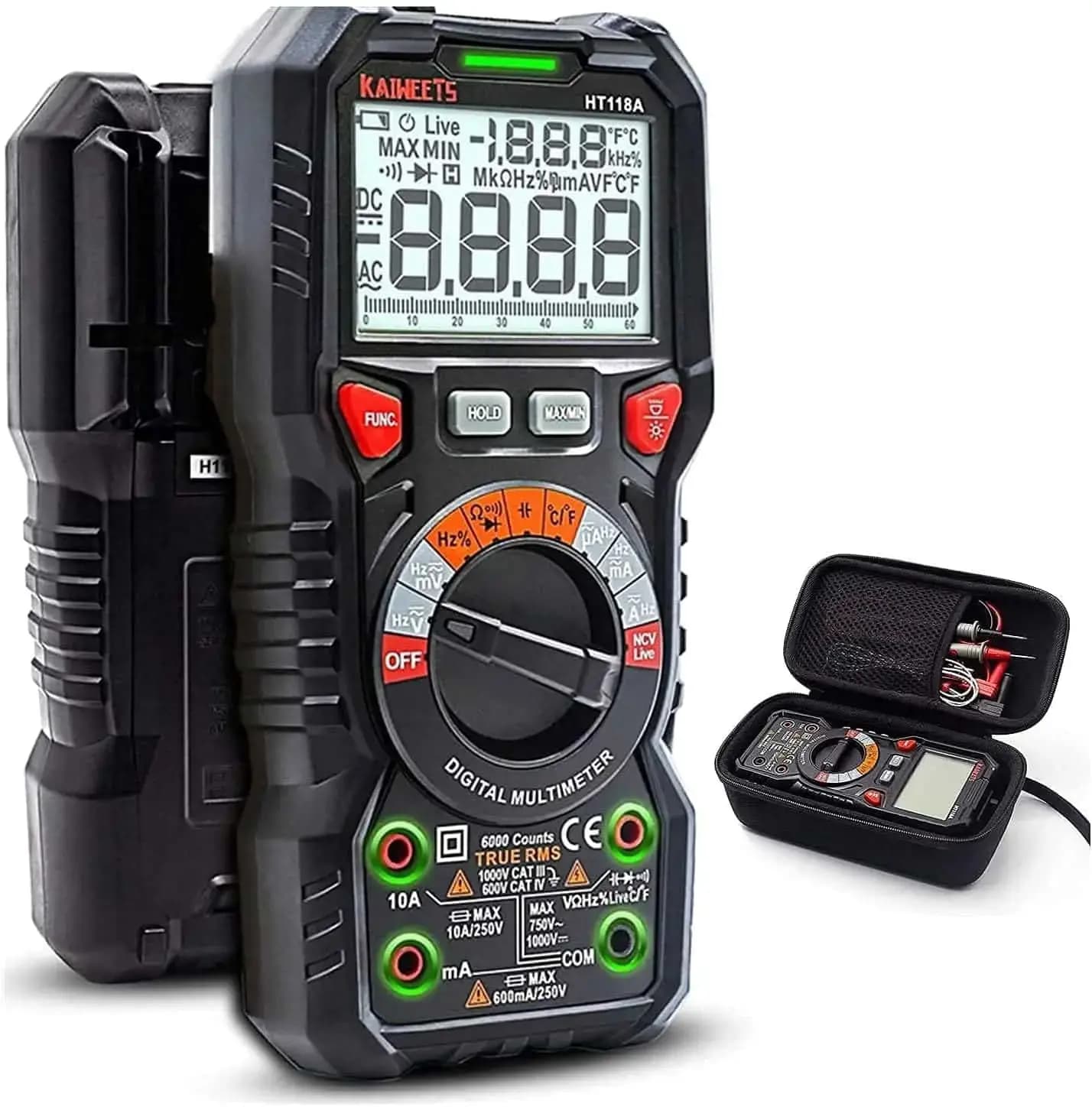 مولتی متر دیجیتالی KAIWEETS HT118A