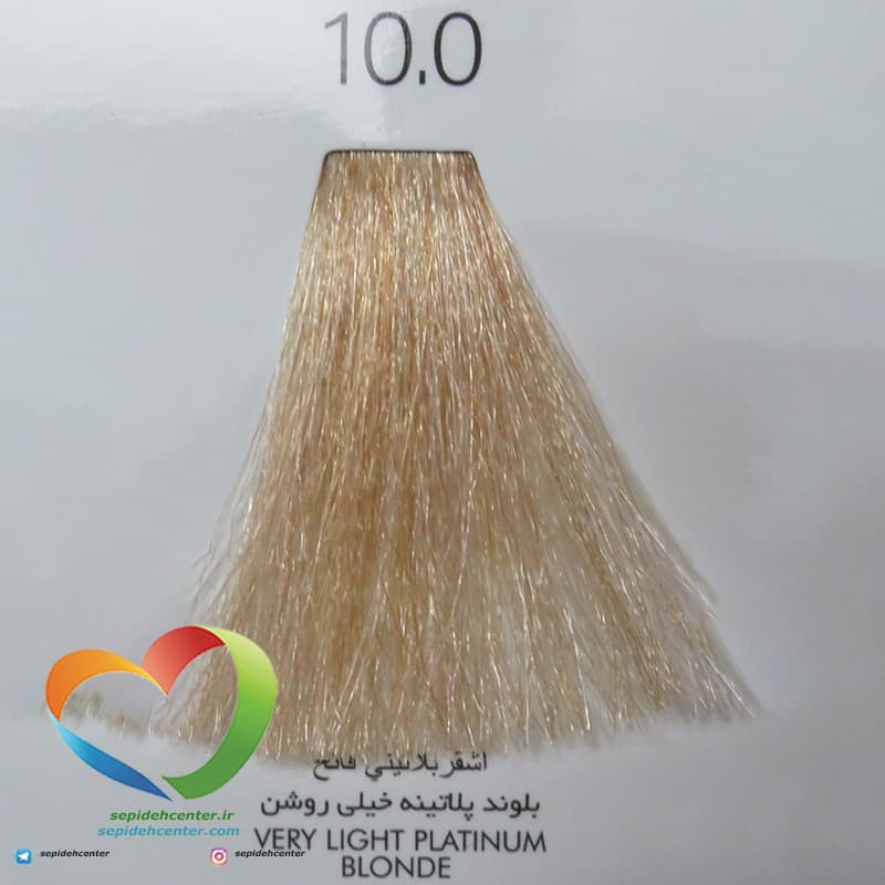 رنگ موی سوپرکی بلوند پلاتینه خیلی روشن 10/0 – SuperKAY Hair Color Very Light Platinum Blonde حجم 145 میل