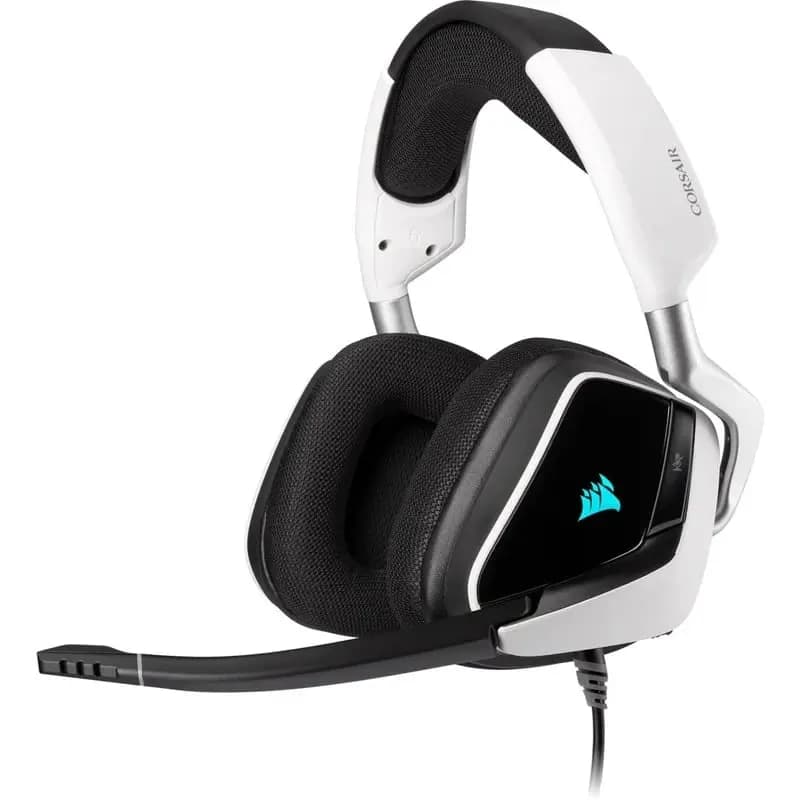 هدست مخصوص بازی کورسیر | سفید Corsair مدل VOID RGB ELITE USB Premium Gaming Headset with 7.1