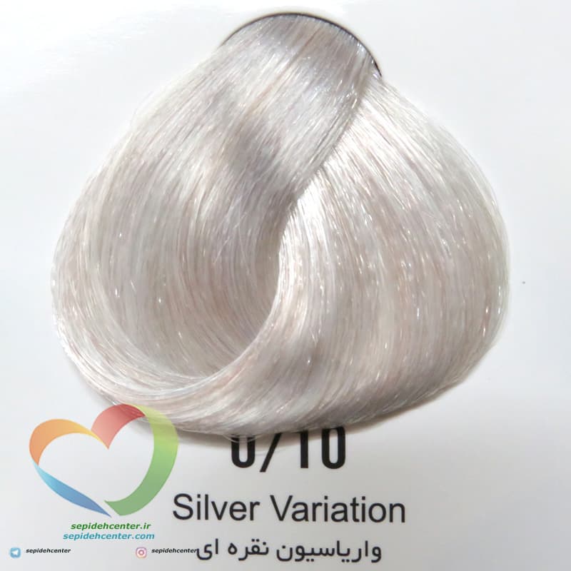 رنگ موی هاترکس واریاسیون نقره ای Hotrex Keratin Hair Silver Variation – 0/10
