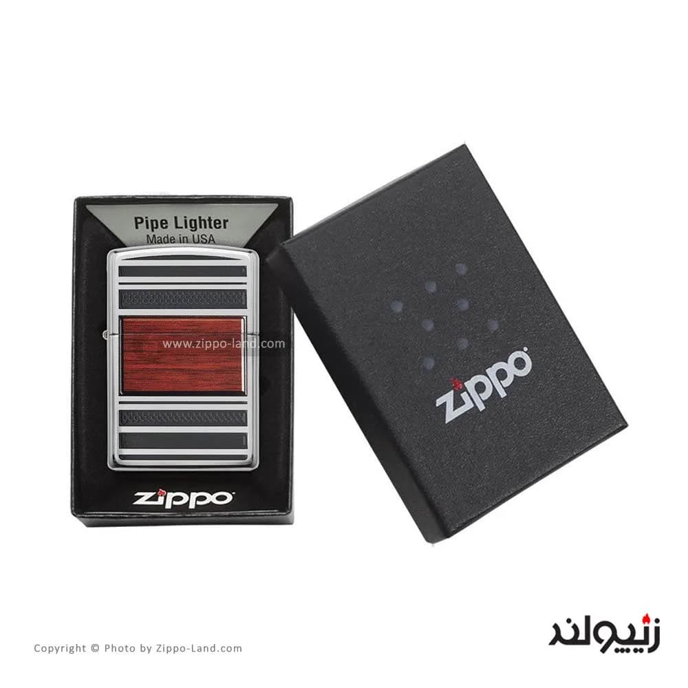 فندک زیپو مدل Pipewood Design کد 28676 — تصویر ۴