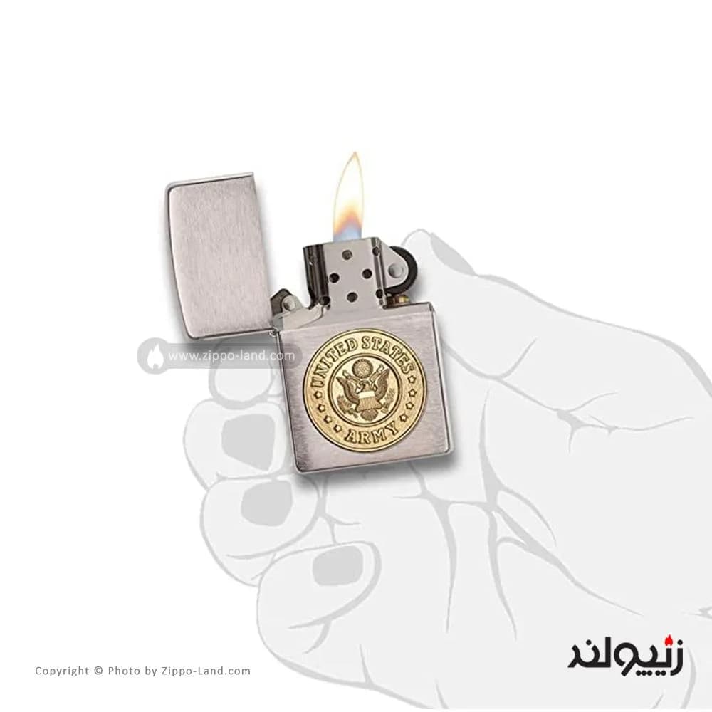فندک زیپو مدل U.S Army کد 280arm — تصویر ۳