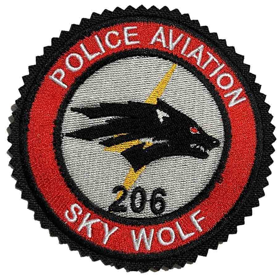 پچ سینه بالگرد 206 طرح Sky wolf