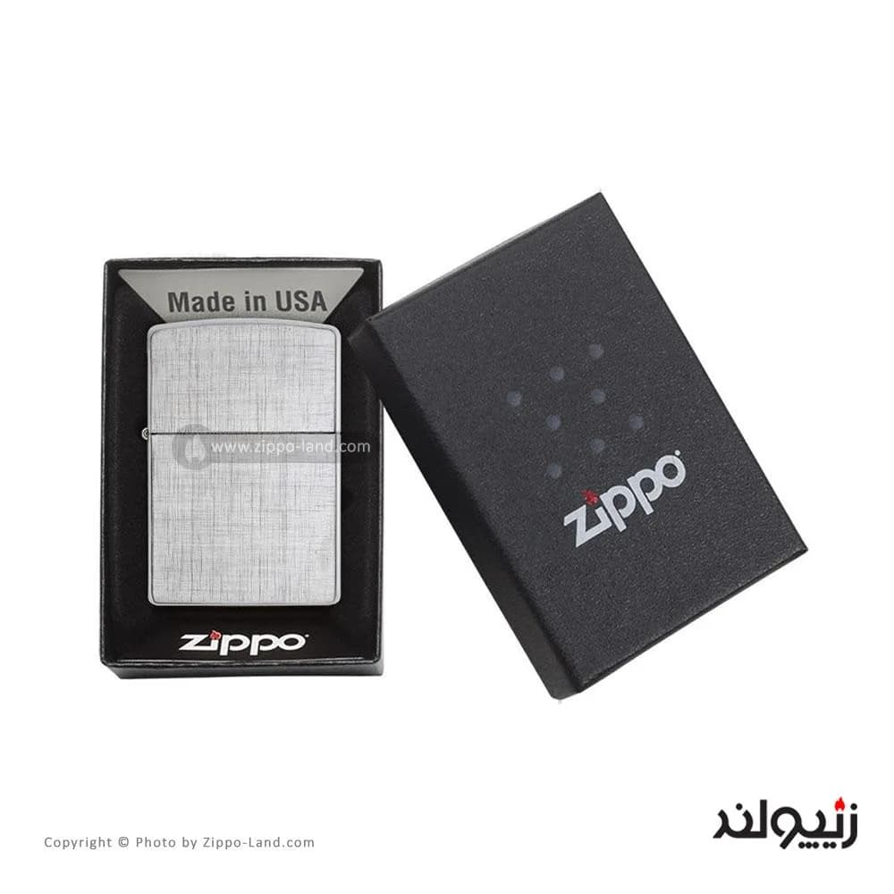 فندک زیپو مدل Linen Weave کد 28181 — تصویر ۵