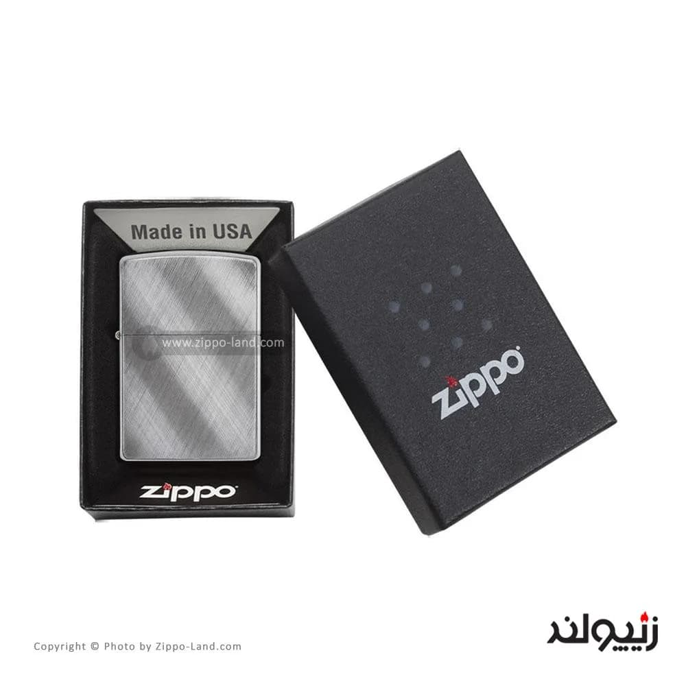 فندک زیپو مدل Diagonal Weave کد 28182 — تصویر ۵