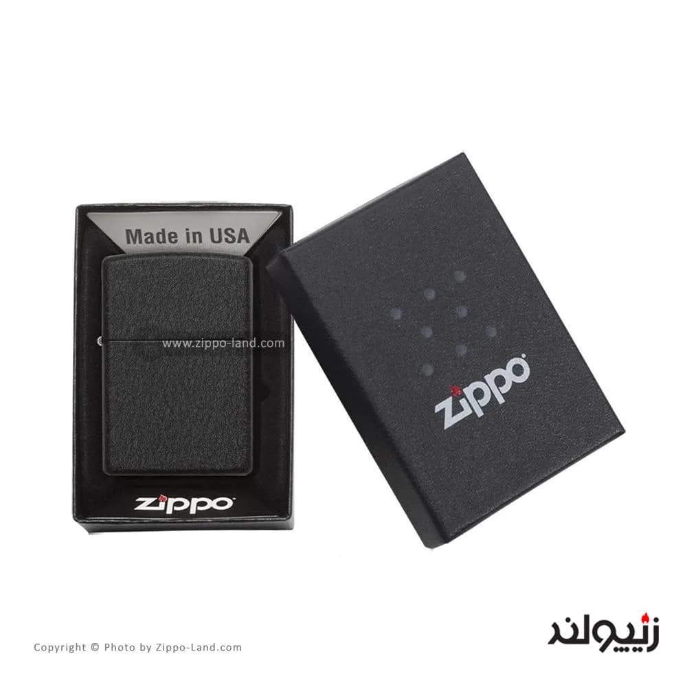 فندک زیپو مدل Black Crackle کد 236 — تصویر ۴