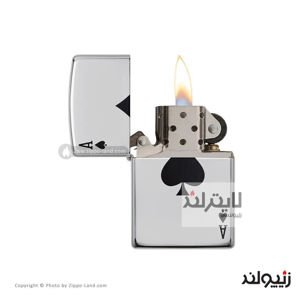فندک زیپو مدل Simple Spade Design کد 24011 — تصویر ۲