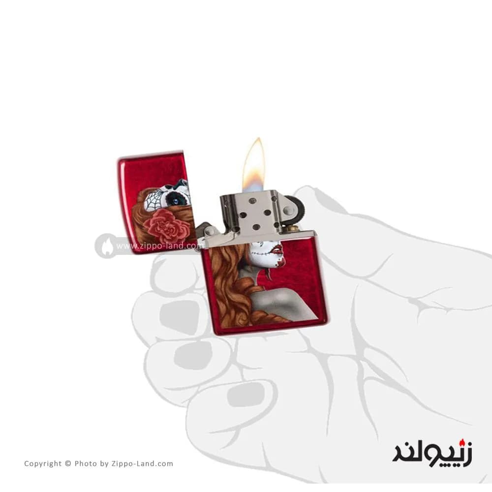 فندک زیپو مدل Day Of The Dead Girl کد 28830 — تصویر ۳