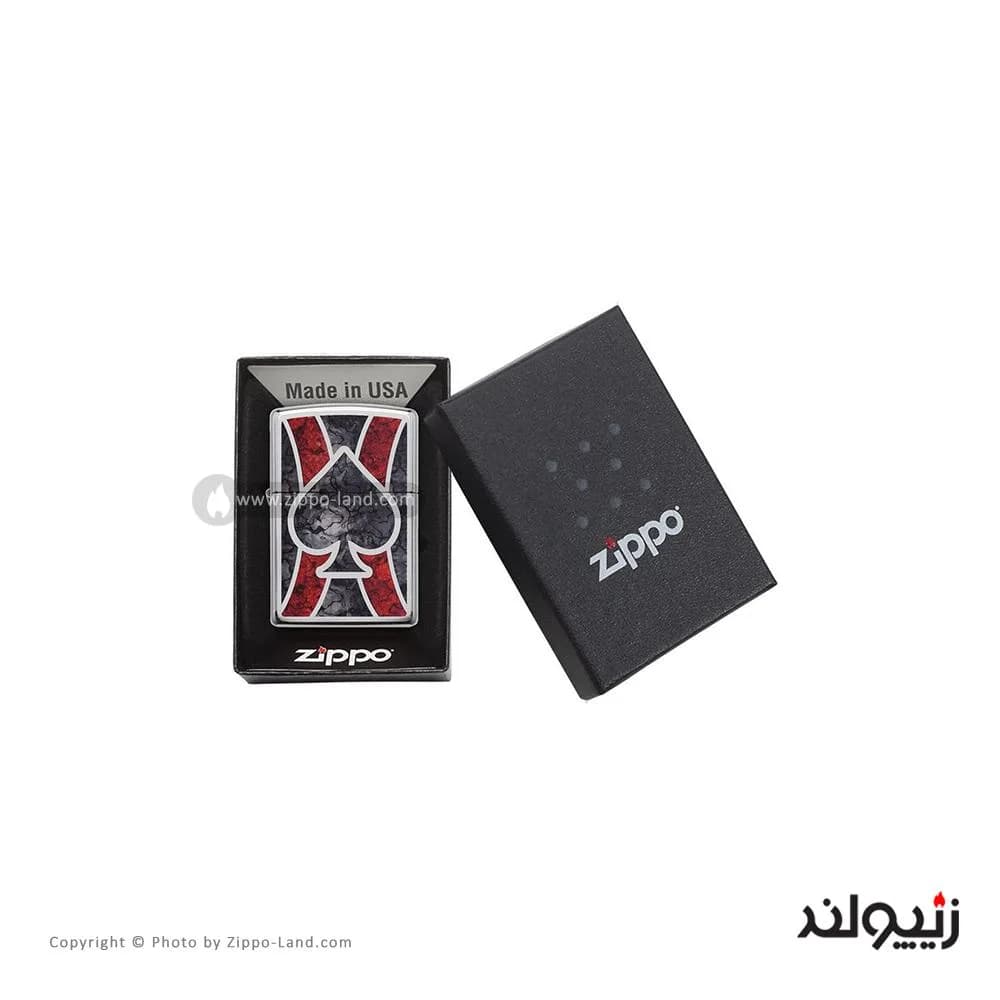 فندک زیپو مدل Spade Design کد 28952 — تصویر ۴