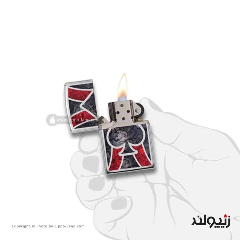 فندک زیپو مدل Spade Design کد 28952 — تصویر ۳
