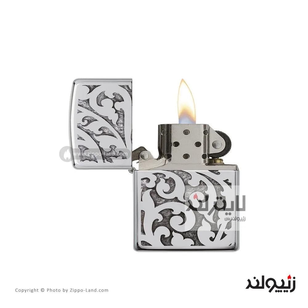 فندک زیپو مدل Filigree کد 28530 — تصویر ۲