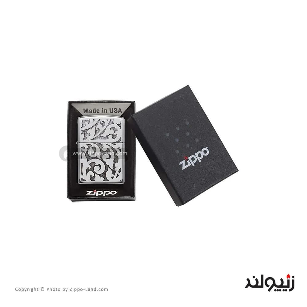 فندک زیپو مدل Filigree کد 28530 — تصویر ۴
