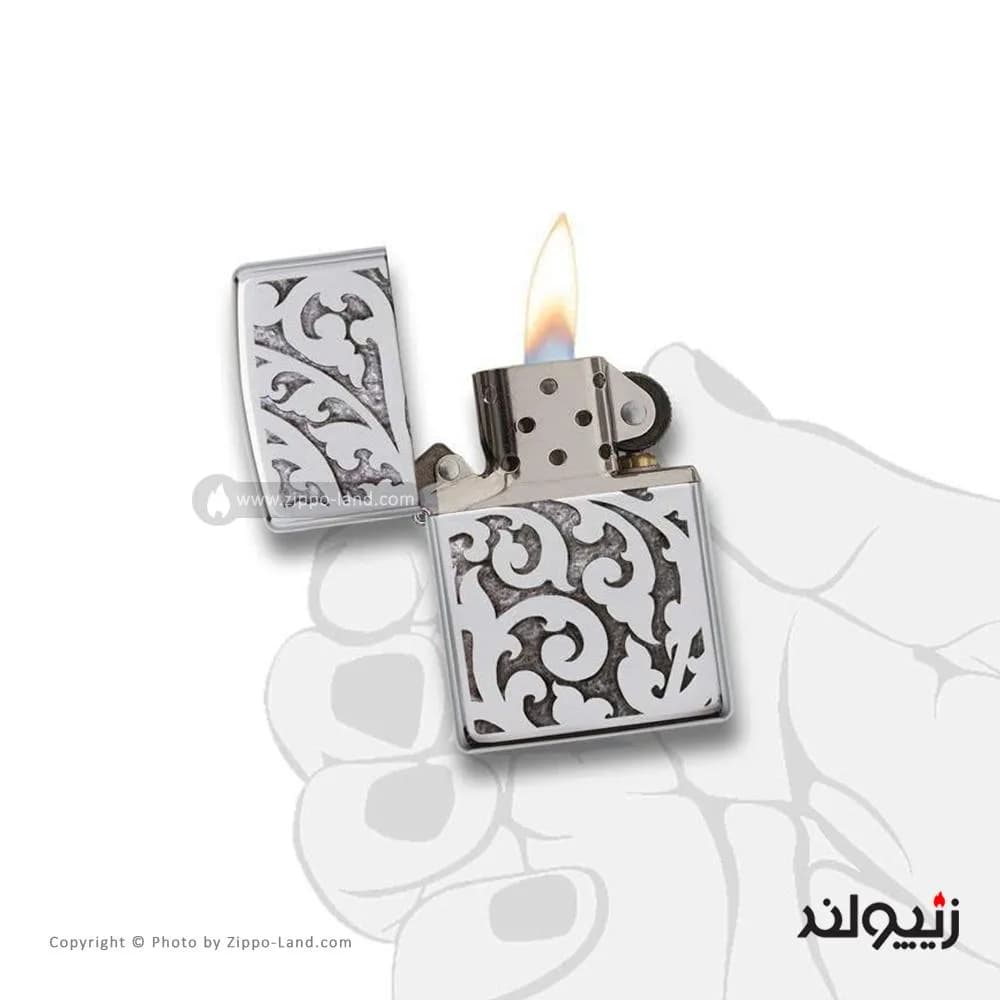 فندک زیپو مدل Filigree کد 28530 — تصویر ۳